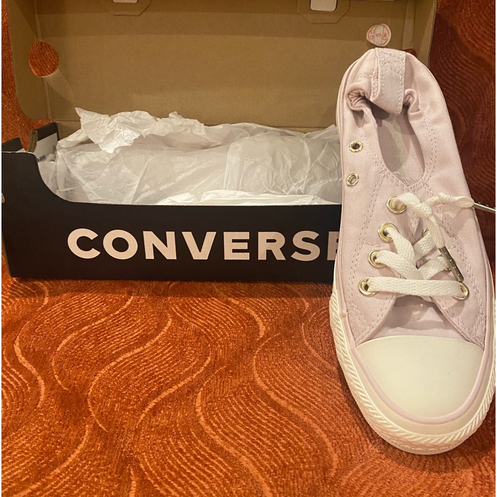 Pink canvas sneakers